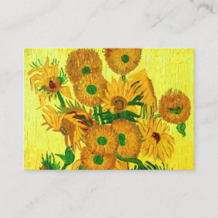 Van Gogh Sunflowers Enclosure Card