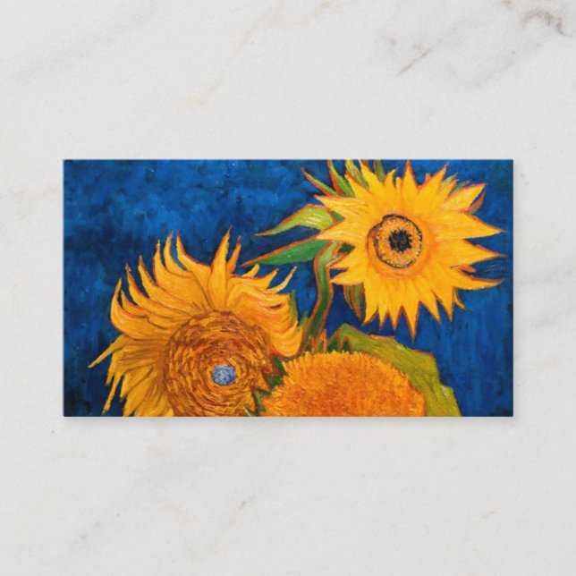Van Gogh Sunflowers Enclosure Card (Front)