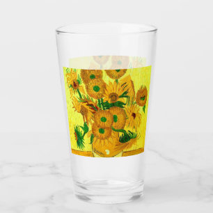 Van Gogh Sunflowers Glass