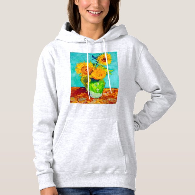 Van Gogh Sunflowers  Hoodie (Front)