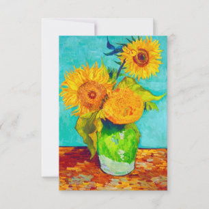 Van Gogh Sunflowers Invitation