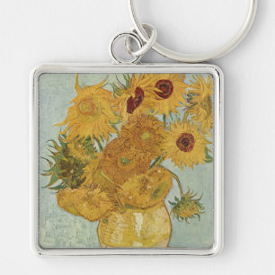 Van Gogh Sunflowers Key Ring