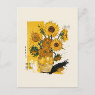 Van Gogh Sunflowers Modern Postcard