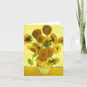 Van Gogh Sunflowers Note Card