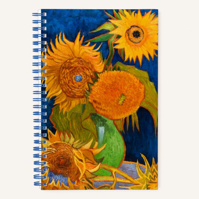 Van Gogh Sunflowers Notebook (Front)