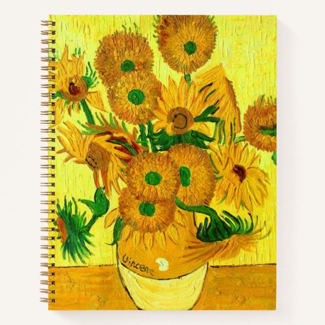 Van Gogh Sunflowers Notebook (Front)
