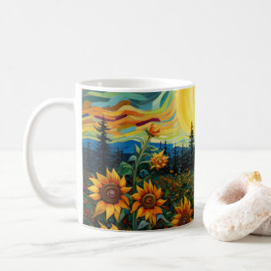 Van Gogh Sunflowers Painting Coffee Mug