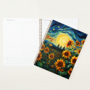 Van Gogh Sunflowers Painting Planner