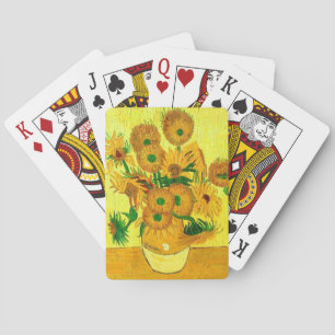 Van Gogh Sunflowers Playing Cards
