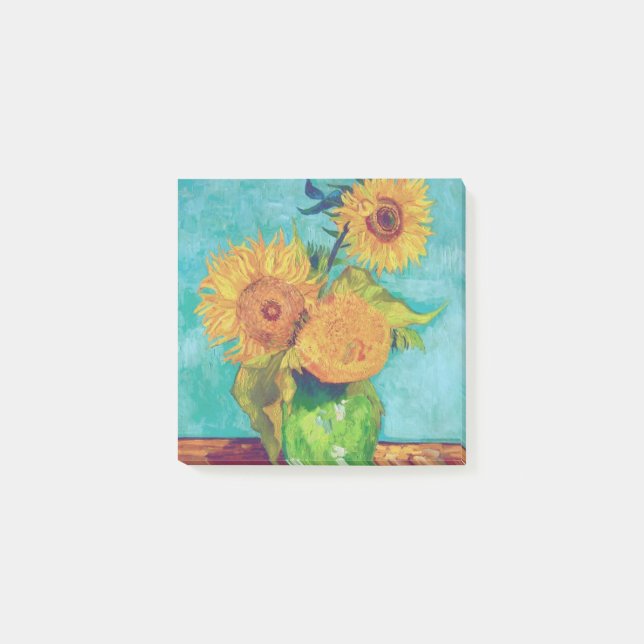 Van Gogh Sunflowers Post-it Notes (Front)