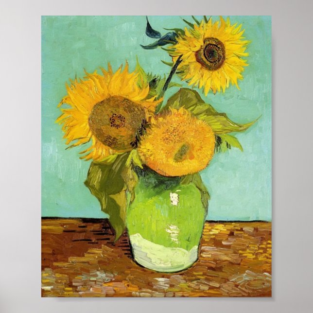 Van Gogh - Sunflowers Poster (Front)