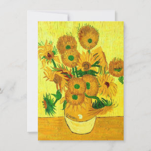 Van Gogh Sunflowers Save The Date