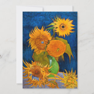 Van Gogh Sunflowers Save The Date