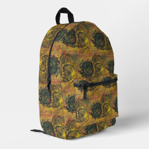 Van Gogh Sunflowers - Vintage Golden Floral Art Printed Backpack
