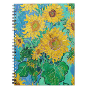 Van Gogh Sunflowers Yellow Flowers Floral Notebook