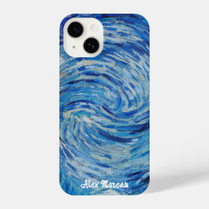 Van Gogh Swirling Blue Sky – Customizable iPhone 14 Case