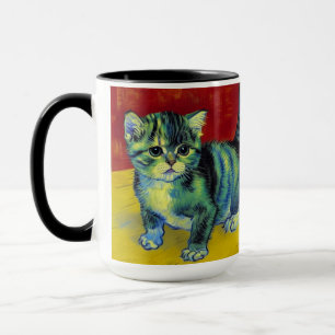 Van Gogh Tabby Cat Mug