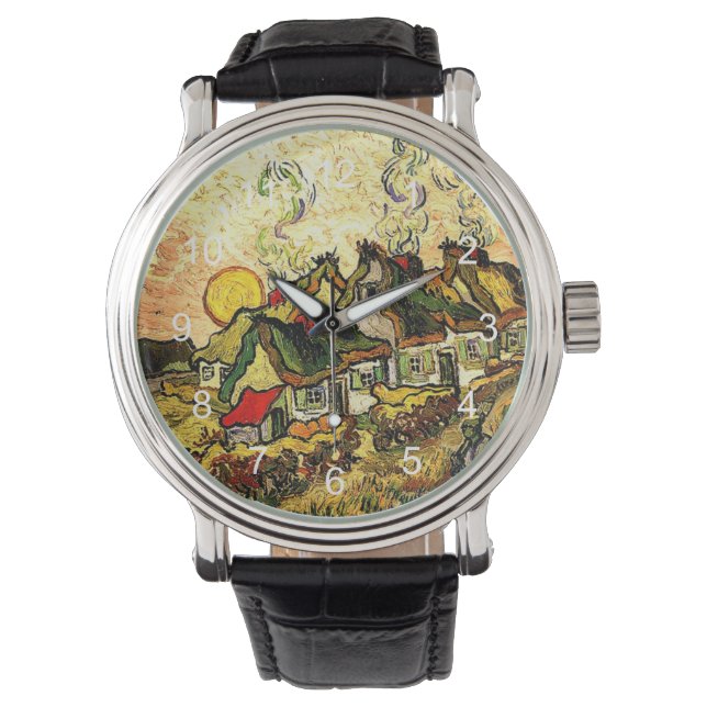 Van Gogh - Thatched Cottages in the Sunshine Watch (Front)