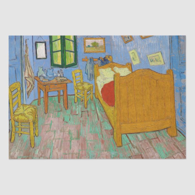 Van Gogh The Bed Bright Colourful Tissue Paper (Front)