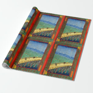 Van Gogh The Bridge in the Rain after Hiroshige Wrapping Paper
