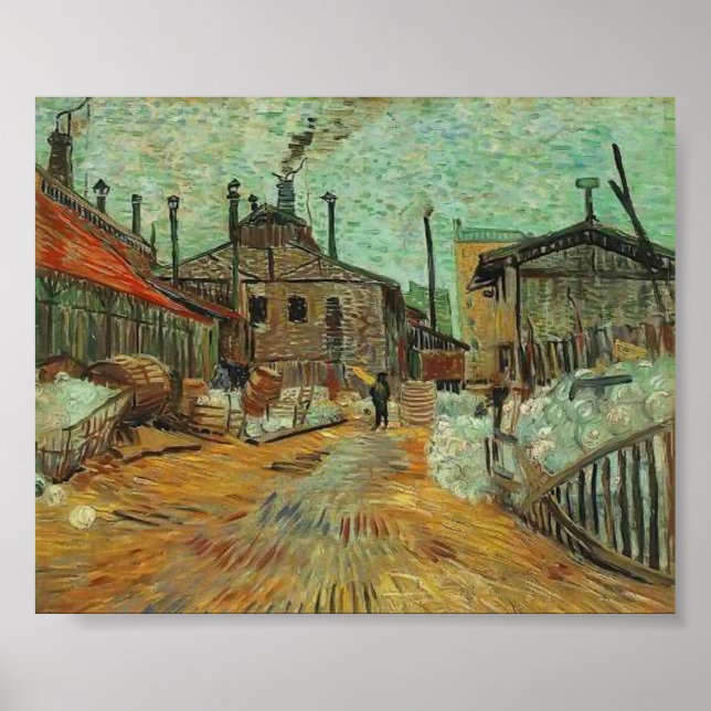 Van Gogh - The Factory at Asnieres Poster (Front)