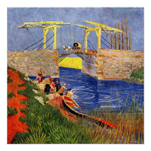 Van Gogh: The Langlois Bridge at Arles Poster