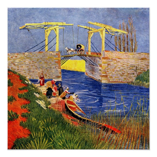 Van Gogh: The Langlois Bridge at Arles Poster (Front)