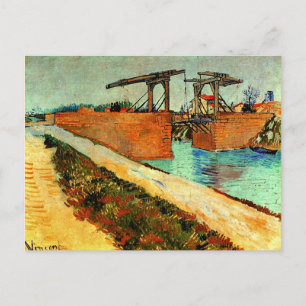 Van Gogh - The Langlois Bridge with Road Postcard
