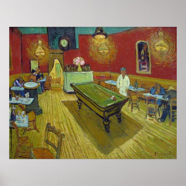 Van Gogh The Night Cafe Poster (Front)