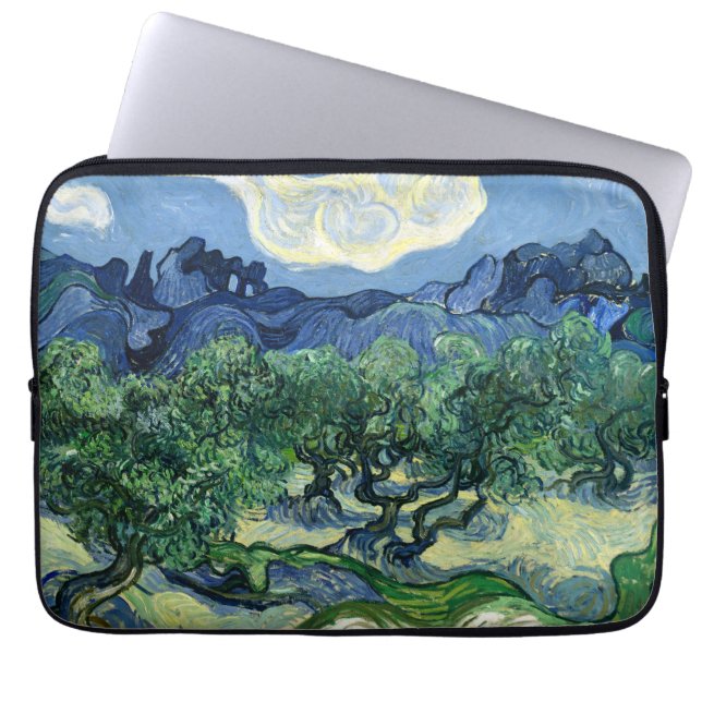 Van Gogh The Olive Trees Landscape Painting Laptop Sleeve (Front)