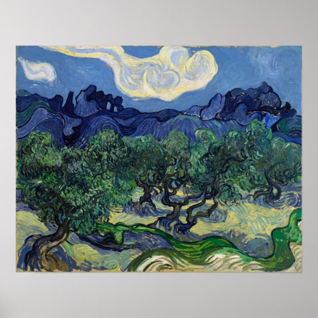 Van Gogh - The Olive Trees Poster (Front)