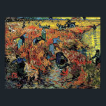 Van Gogh - The Red Vineyard Poster<br><div class="desc">Vincent van Gogh artwork,  The Red Vineyard.</div>
