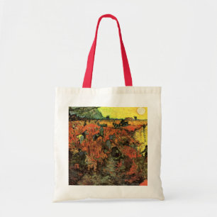 Van Gogh, The Red Vineyard, Vintage Impressionism Tote Bag