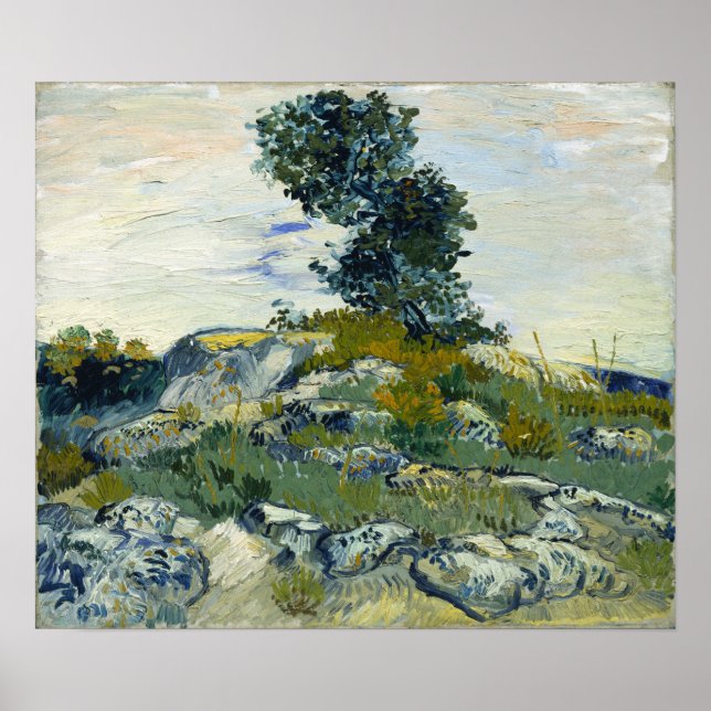 Van Gogh - The Rocks Poster (Front)