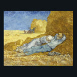 Van Gogh - The Siesta (After Millet) Poster<br><div class="desc">The Siesta (After Millet) by Vincent Van Gogh. For more poster-ready images from Zedign Art Series Book 36 "Vincent Van Gogh - Paintings & Drawings Vol 1",  visit https://books.zedign.com/zas/36.html</div>