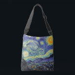 Van Gogh The Starry Night Cross Body Bag<br><div class="desc">Functional art from our favourite artist Van Gogh. 
The Starry Night by Vincent Van Gogh June 1889</div>