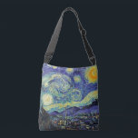 Van Gogh The Starry Night Cross Body Bag<br><div class="desc">Functional art from our favourite artist Van Gogh. 
The Starry Night by Vincent Van Gogh June 1889</div>