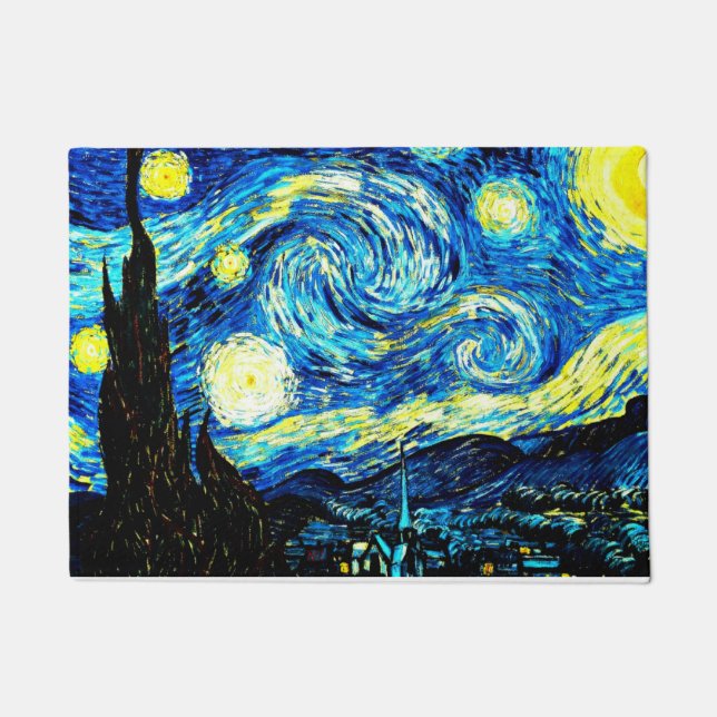 Van Gogh - The Starry Night Doormat (Front)