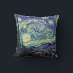 Van Gogh The Starry Night Pillow<br><div class="desc">Functional art from our favourite artist Van Gogh. 
The Starry Night by Vincent Van Gogh June 1889</div>