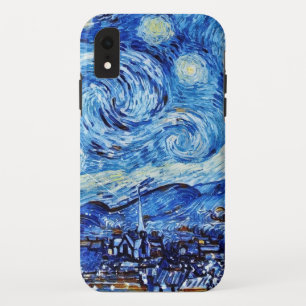 Van Gogh - The Starry Night - White Christmas Post Case-Mate iPhone Case