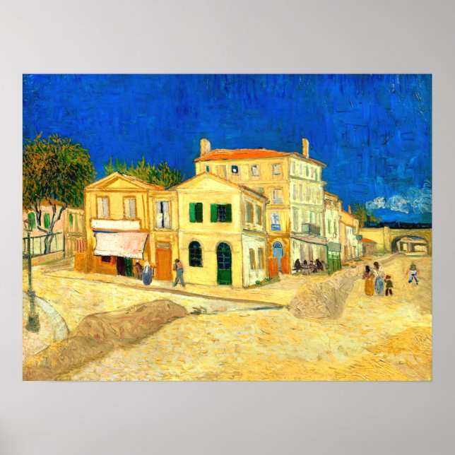 Van Gogh, The Yellow House,  Poster (Front)