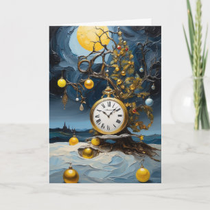 Van Gogh Time Art Card Starry Night Christmas