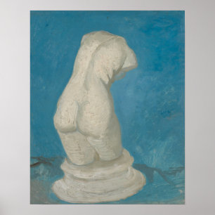 Van Gogh Torso of Venus Blue Impressionist Art Poster