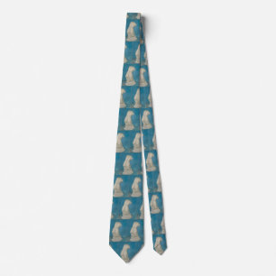 Van Gogh Torso of Venus Blue Impressionist Art Tie