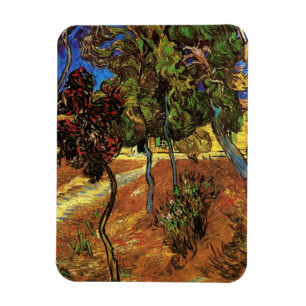 Van Gogh Trees in the Garden, Saint Paul Hospital Magnet