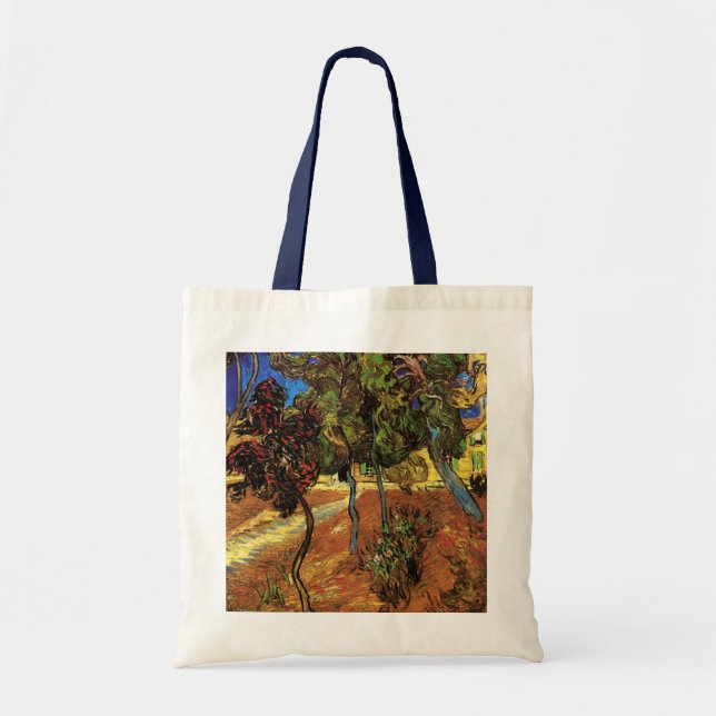 Van Gogh Trees in the Garden, Saint Paul Hospital Tote Bag (Front)