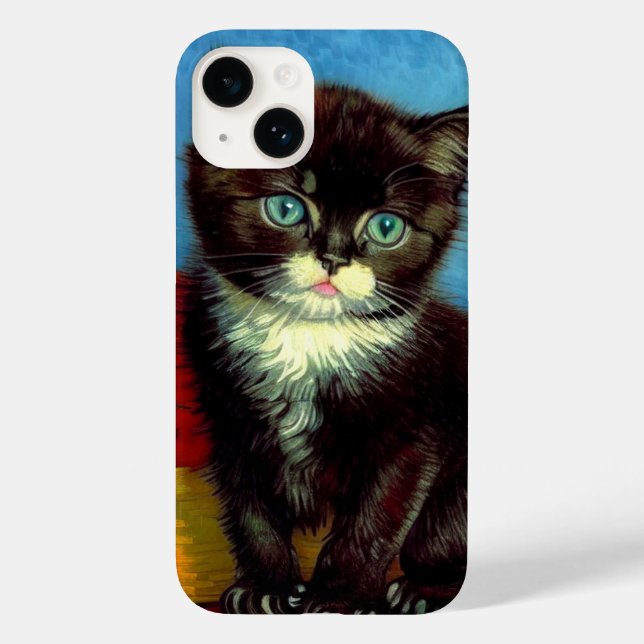 Van Gogh Tuxedo Cat  Case-Mate iPhone Case (Back)
