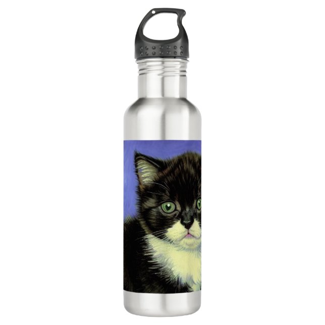 Van Gogh Tuxedo Kitten 710 Ml Water Bottle (Front)