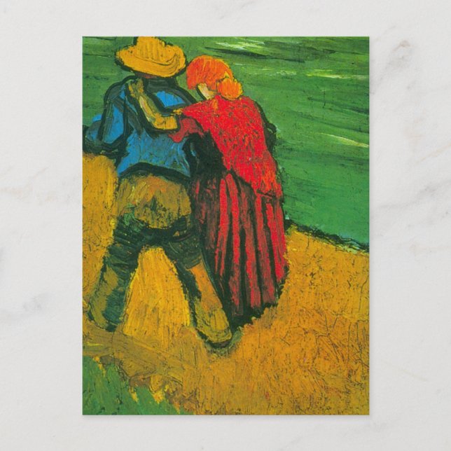 Van Gogh Two Lovers Postcard (Front)