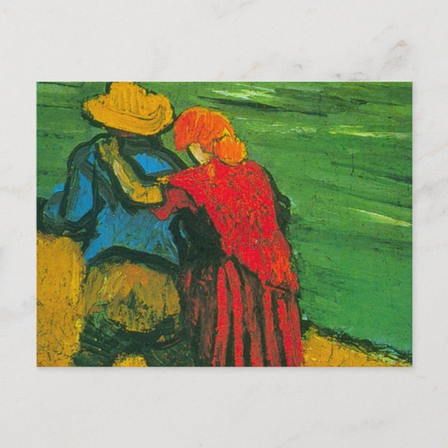 Van Gogh Two Lovers Postcard (Front)